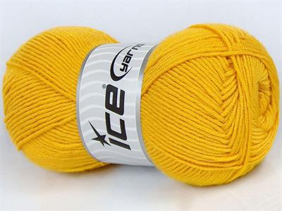 4x100gr. MY BABY  Altın Kışlık, Düz iplikler, Worsted, 100% Akrilik , Anti-Pilling