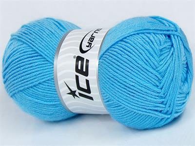 4x100gr. MY BABY  Açık Mavi Kışlık, Düz iplikler, Worsted, 100% Akrilik , Anti-Pilling