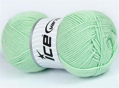 4x100gr. MY BABY  Nane Yeşil Kışlık, Düz iplikler, Worsted, 100% Akrilik , Anti-Pilling