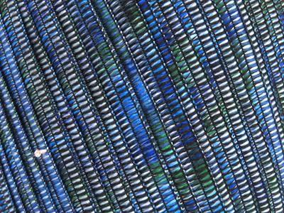 6x50gr. NAMASTE  Siyah, Mavi Tonları Şerit, Yazlık İplikler, Batik Desenli, Kalın