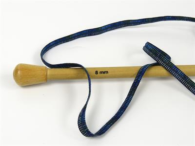 6x50gr. NAMASTE  Siyah, Mavi Tonları Şerit, Yazlık İplikler, Batik Desenli, Kalın