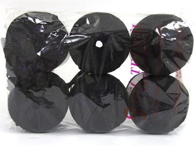 6x50gr. NAMASTE GLITZ Metalik Simli Siyah, Mor Şerit, Yazlık İplikler, Batik Desenli, Kalın