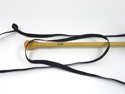 6x50gr. NAMASTE GLITZ Metalik Simli Siyah, Mor Şerit, Yazlık İplikler, Batik Desenli, Kalın