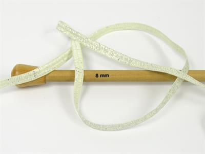 6x50gr. NAMASTE GLITZ Metalik Simli Gümüş, Koyu Krem Şerit, Yazlık İplikler, Batik Desenli, Kalın