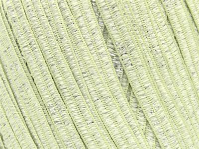 6x50gr. NAMASTE GLITZ Metalik Simli Gümüş, Koyu Krem Şerit, Yazlık İplikler, Batik Desenli, Kalın