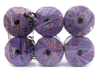 6x50gr. NAMASTE  Yeşil, Pembe, Mavi, Mor, Sarı Şerit, Yazlık İplikler, Batik Desenli, Kalın