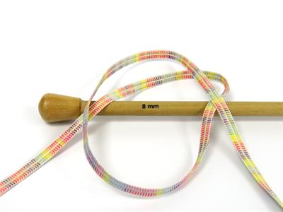 6x50gr. NAMASTE  Pastel Gökkuşağı Şerit, Yazlık İplikler, Batik Desenli, Kalın