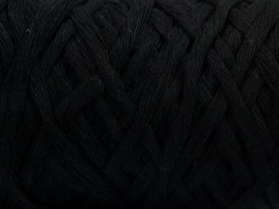 2x200gr. NATURAL COTTON CHUNKY Pamuk Siyah Yazlık İplikler, Pamuk, %100 Pamuk, Kalın