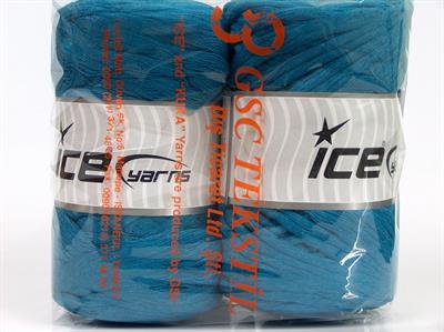 2x200gr. NATURAL COTTON CHUNKY Pamuk Mavi Yazlık İplikler, Pamuk, %100 Pamuk, Kalın