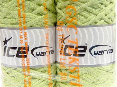 2x200gr. NATURAL COTTON CHUNKY Pamuk Açık Yeşil Yazlık İplikler, Pamuk, %100 Pamuk, Kalın