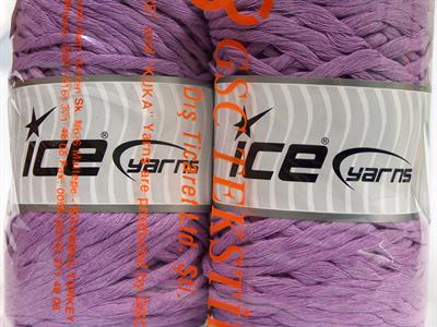 2x200gr. NATURAL COTTON CHUNKY Pamuk Açık Lila Yazlık İplikler, Pamuk, %100 Pamuk, Kalın