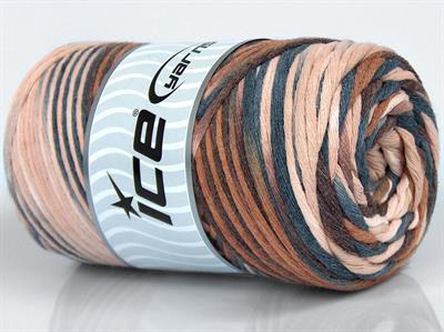 1x250gr. NATURAL COTTON COLOR 3MM Pamuk Krem, Kahverengi Tonları, Gri Tonları Yazlık İplikler, Pamuk, Batik Desenli, Kalın