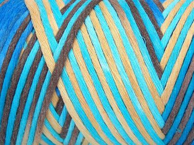 1x250gr. NATURAL COTTON COLOR 3MM Pamuk Krem, Kahverengi Tonları, Mavi Tonları Yazlık İplikler, Pamuk, Batik Desenli, Kalın