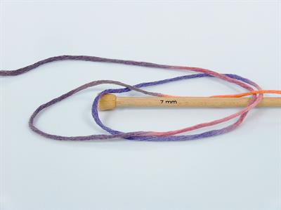 1x250gr. NATURAL COTTON COLOR 3MM Pamuk Pembe, Mor, Turuncu, Maron Yazlık İplikler, Pamuk, Batik Desenli, Kalın