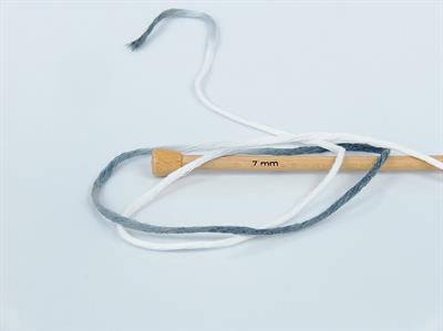 1x250gr. NATURAL COTTON COLOR 3MM Pamuk Beyaz, Gri Tonları Yazlık İplikler, Pamuk, Batik Desenli, Kalın