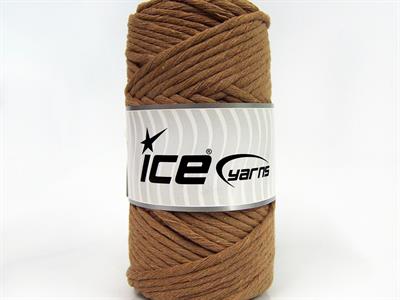 1x250gr. NATURAL COTTON JUMBO Pamuk Açık Kahve Yazlık İplikler, Pamuk, Çok Kalın, %100 Pamuk