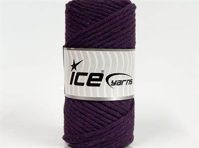 1x250gr. NATURAL COTTON JUMBO Pamuk Mor Yazlık İplikler, Pamuk, Çok Kalın, %100 Pamuk