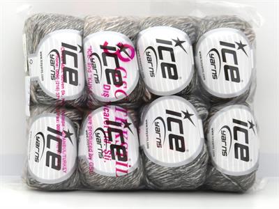 Lot of 8 Skeins Ice Yarns NAUTILUS (20% Wool) Yarn Light Salmon Cream Black