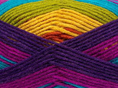 Lot of 4 x 100gr Skeins Ice Yarns NICE BABY Yarn Maroon Fuchsia Gold Orange Green Turquoise