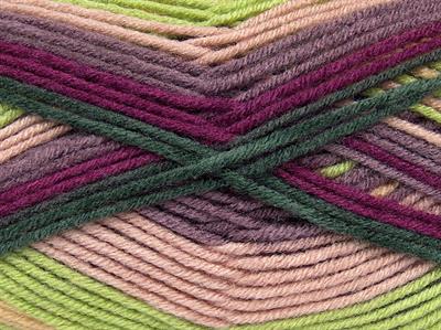 Lot of 4 x 100gr Skeins Ice Yarns NICE BABY Yarn Pistachio Green Purple Camel Beige Dark Green