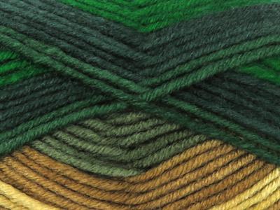 Lot of 4 x 100gr Skeins Ice Yarns NICE BABY Yarn Green Shades Camel Shades