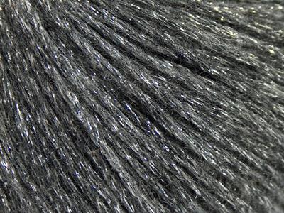 8x50gr. NIGHT STAR Viskon, Yün, Akrilik, Metalik Simli Gri, Gümüş Metalik Simli, Kışlık, Yün, Viskon, Zincir