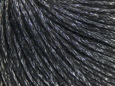 8x50gr. NIGHT STAR Viskon, Yün, Akrilik, Metalik Simli Siyah, Gümüş Metalik Simli, Kışlık, Yün, Viskon, Zincir