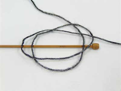 8x50gr. NIGHT STAR Viskon, Yün, Akrilik, Metalik Simli Siyah, Gümüş Metalik Simli, Kışlık, Yün, Viskon, Zincir