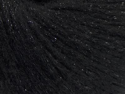 8x50gr. NIGHT STAR Viskon, Yün, Akrilik, Metalik Simli Siyah Metalik Simli, Kışlık, Yün, Viskon, Zincir