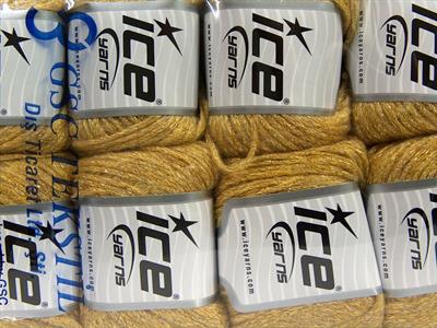 8x50gr. NIGHT STAR Viskon, Yün, Akrilik, Metalik Simli Altın Metalik Simli, Kışlık, Yün, Viskon, Zincir