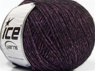 8x50gr. NIGHT STAR Viskon, Yün, Akrilik, Metalik Simli Pembe, Siyah Metalik Simli, Kışlık, Yün, Viskon, Zincir