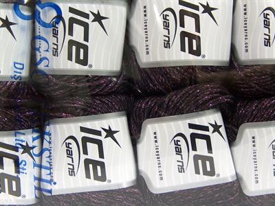 8x50gr. NIGHT STAR Viskon, Yün, Akrilik, Metalik Simli Pembe, Siyah Metalik Simli, Kışlık, Yün, Viskon, Zincir