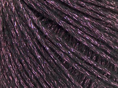 8x50gr. NIGHT STAR Viskon, Yün, Akrilik, Metalik Simli Pembe, Siyah Metalik Simli, Kışlık, Yün, Viskon, Zincir