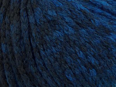 Lot of 4 x 100gr Skeins Ice Yarns NORDIC (23% Wool) Yarn Blue Black