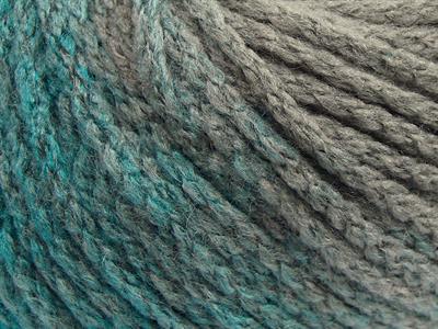 Lot of 4 x 100gr Skeins Ice Yarns NORDIC (23% Wool) Yarn Emerald Green Grey