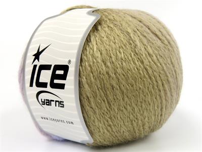 4x100gr. NORDIC LIGHT Yün, Akrilik Deve Tüyü, Açık Lila Kışlık, Yün, Batik Desenli, Worsted, Zincir, Akrilik