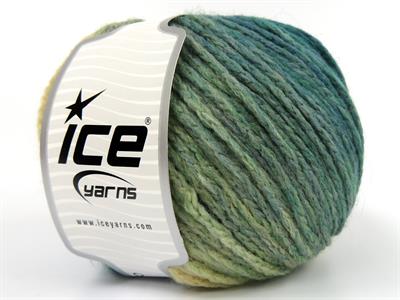 4x100gr. NORDIC LIGHT Yün, Akrilik Yeşil Kışlık, Yün, Batik Desenli, Worsted, Zincir, Akrilik