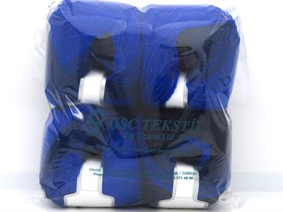 4x100gr. NORDIC LIGHT Yün, Akrilik lacivert Kışlık, Yün, Batik Desenli, Worsted, Zincir, Akrilik