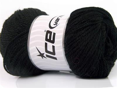 Lot of 4 x 100gr Skeins Ice Yarns NORSK (45% Alpaca 25% Wool) Yarn Black