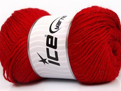 Lot of 4 x 100gr Skeins Ice Yarns NORSK (45% Alpaca 25% Wool) Yarn Dark Red
