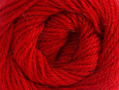Lot of 4 x 100gr Skeins Ice Yarns NORSK (45% Alpaca 25% Wool) Yarn Dark Red