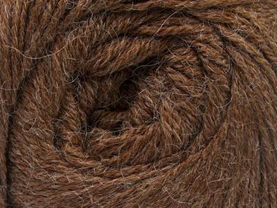 4x100gr. NORSK FINE Yün, Alpaka Kahverengi Lüks, Alpaka, Kışlık, Yün