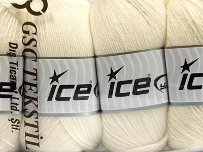 4x100gr. NORSK FINE Yün, Alpaka Kırık Beyaz Lüks, Alpaka, Kışlık, Yün