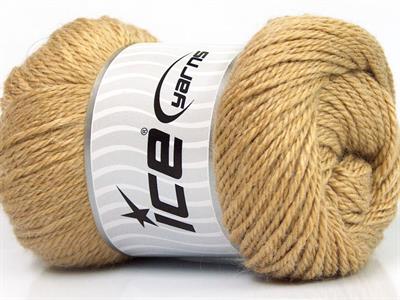 Lot of 4 x 100gr Skeins Ice Yarns NORSK (45% Alpaca 25% Wool) Yarn Light Brown