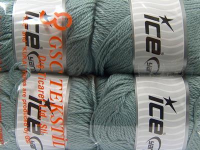 Lot of 4 x 100gr Skeins Ice Yarns NORSK (45% Alpaca 25% Wool) Yarn Light Indigo Blue