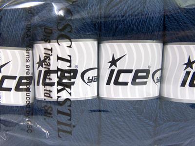 Lot of 4 x 100gr Skeins Ice Yarns NORSK (45% Alpaca 25% Wool) Yarn Navy