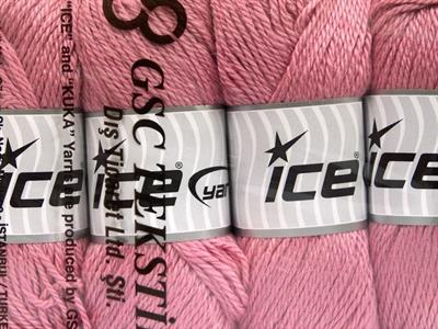 Lot of 4 x 100gr Skeins Ice Yarns NORSK (45% Alpaca 25% Wool) Yarn Pink