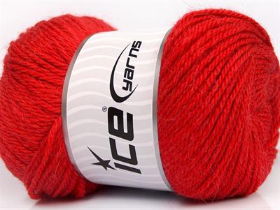 Lot of 4 x 100gr Skeins Ice Yarns NORSK (45% Alpaca 25% Wool) Yarn Tomato Red