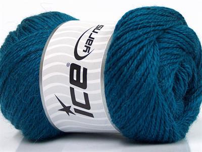 Lot of 4 x 100gr Skeins Ice Yarns NORSK (45% Alpaca 25% Wool) Yarn Dark Turquoise