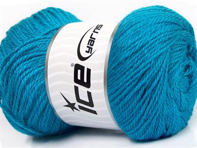 Lot of 4 x 100gr Skeins Ice Yarns NORSK (45% Alpaca 25% Wool) Yarn Turquoise